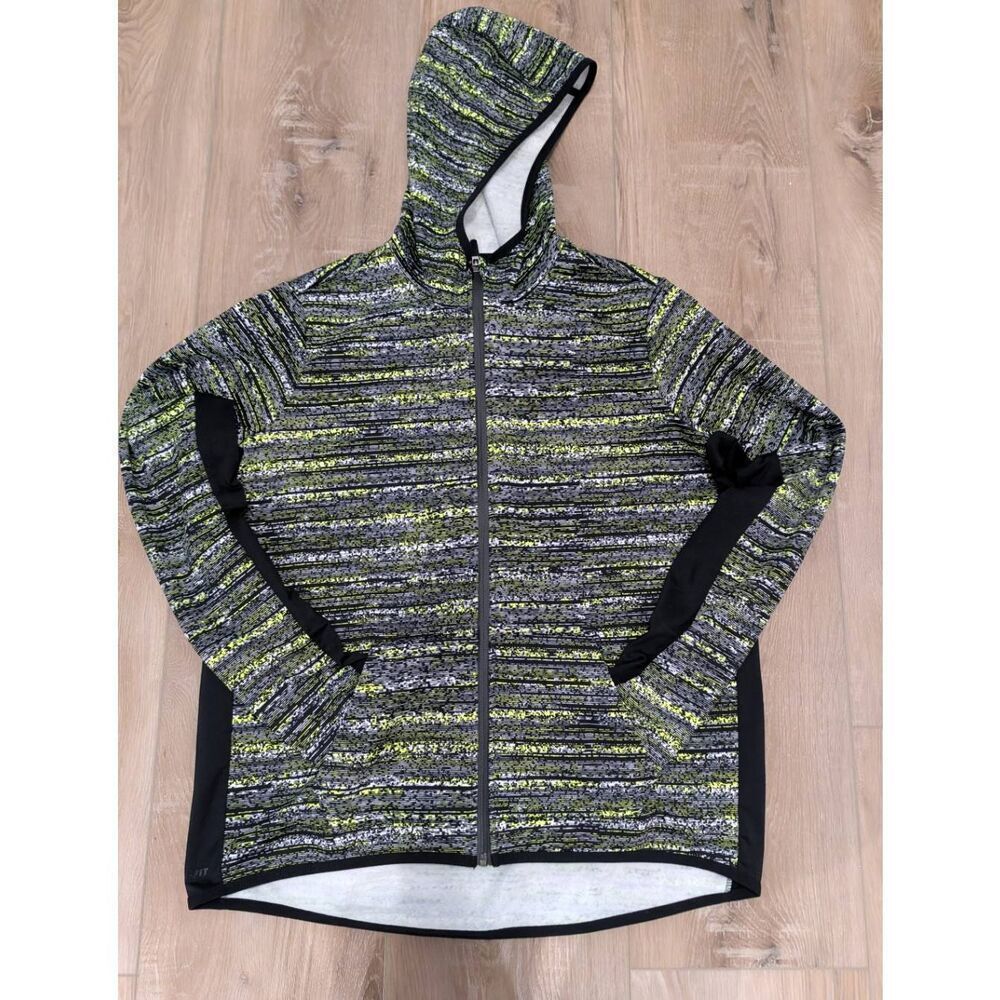 Nike Therma-FIT Space Dye Volt Full Zip Hoodie Women’s XL Thumb Holes Pockets
